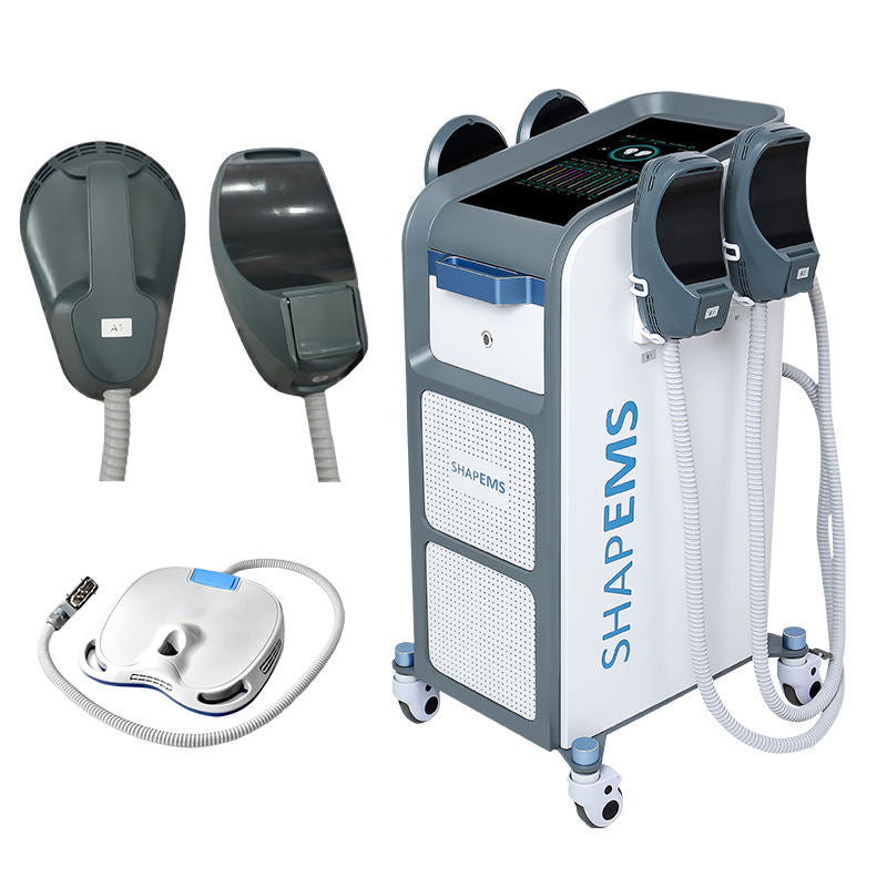 4 Handles Emsculpting Neo Machine with RF, Emsculpt Body Sculpting Machine, Ems Sculpting Muscle Strengthen Body Shaping Machine for Abdomen Thigh Buttock Upper Arm