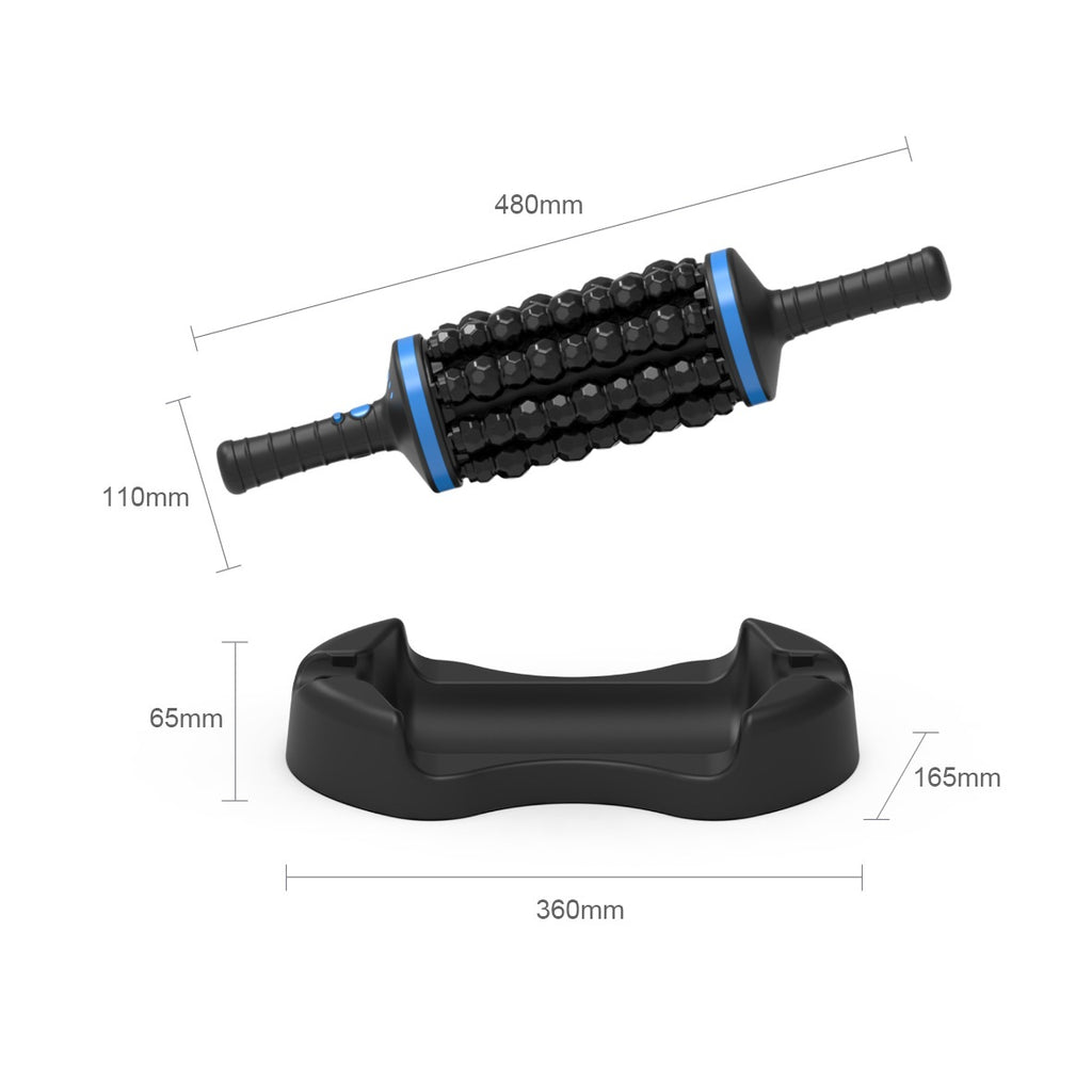 Electric Rolling Percussive Massager, Deep Tissue and Muscle Recovery, Hands-Free Base, Electric Ball Roller Body Massager for Relax Sore Muscle Neck Arm Calf Leg Back, Lymphatic Drainge Fascia Muscle Cellulite Roll Massage Stick Tools