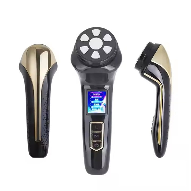 4 in 1 Mini Hifu Beauty Machine Home Use Skin Care Device for Reduce Wrinkles, Skin Tightening Lifting, Skin Firming Rejuvenation Brightening Beauty Instrument