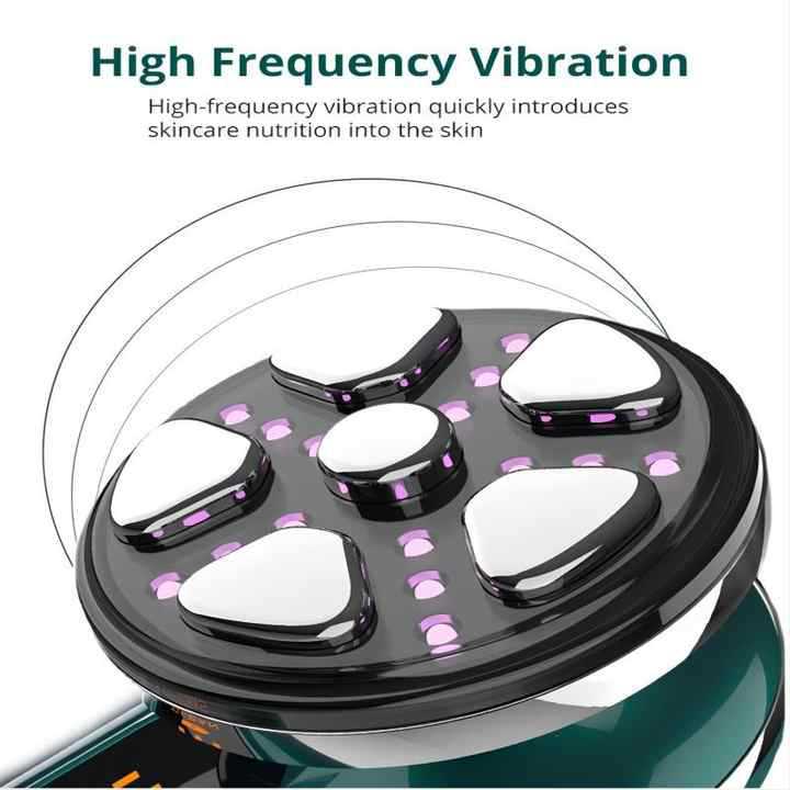 5 in 1 Micro Current Facial Massager Beauty Device LED Light EMS RF Skin Tighten Machine for Face Eye Neck Effective for Wrinkle Puffiness