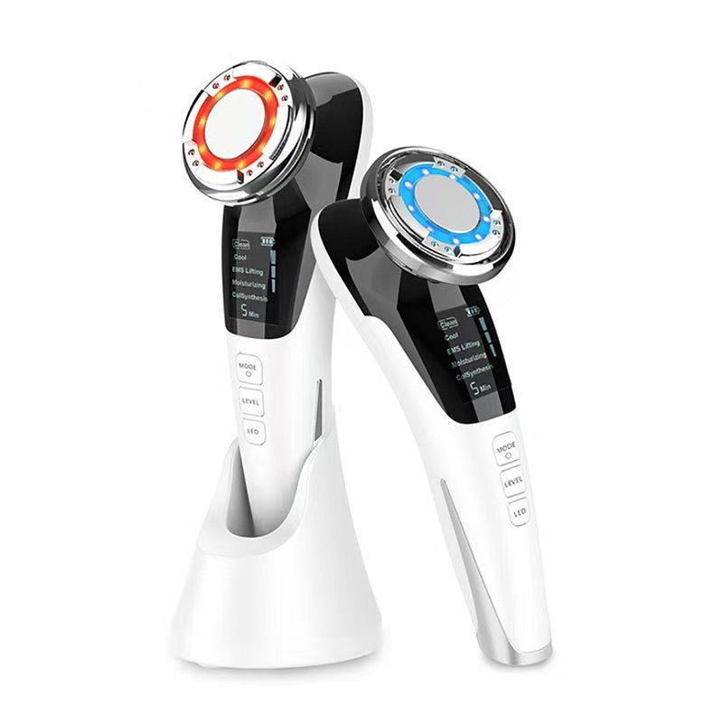 Multi-Function Anti-Wrinkle Beauty Device , Face Massager for Skin Care, EMS Facial Lifting Toning with Red Blue Light Therapy,Skin Rejuvenation and Tightening Beauty Instrument