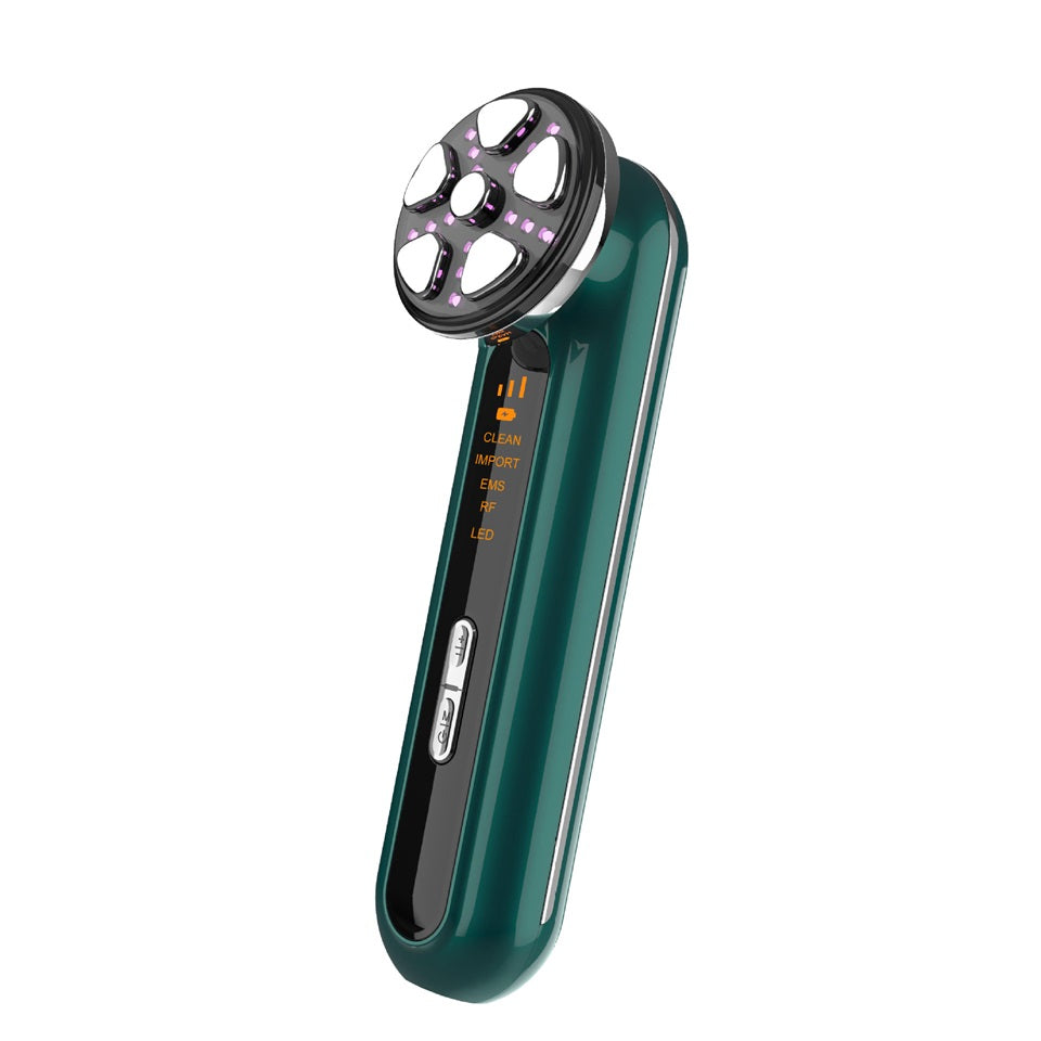 5 in 1 Micro Current Facial Massager Beauty Device LED Light EMS RF Skin Tighten Machine for Face Eye Neck Effective for Wrinkle Puffiness
