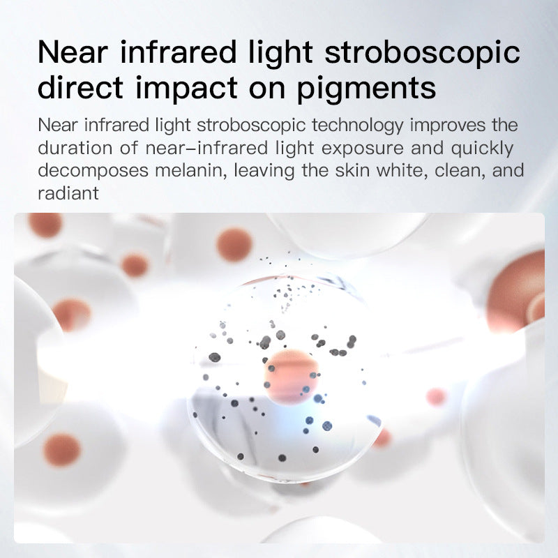 Milk Light Therapy Beauty Device, Real Glass Glow Device for Face and Neck, Portable Facial Massager Tool for Skin Care Pore Care, Enhanced Skin Radiance Effective Against Dullness