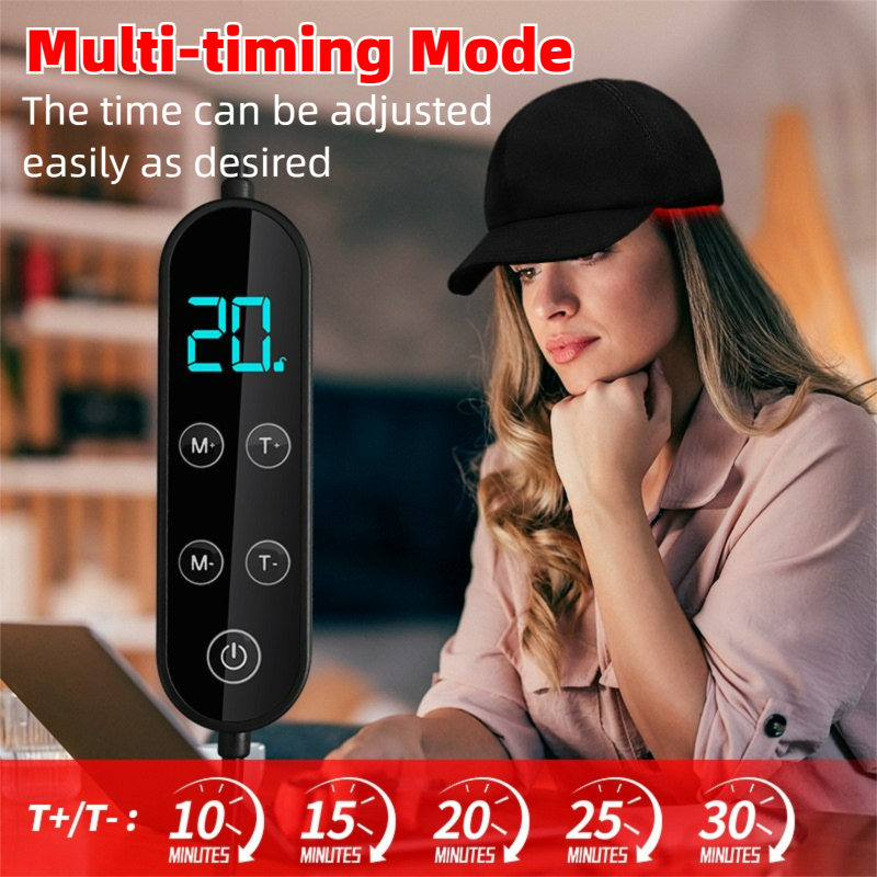 Laser Hair Growth Cap, Red Light Therapy for Hair Regrowth, Strengthen Hair Roots, Hair Growth Device, Laser Therapy Cap for Hair Loss, Hair Loss Treatments Hat for Men and Women