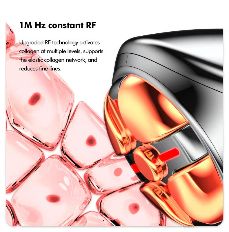 4 in 1 RF Facial Lifting and Firming Rejuvenation Skin Tightening Beauty device Home Use Face device EMS Microcurrent Beauty Instrument