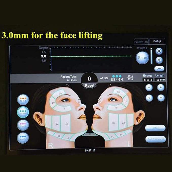 HIFU Machine 5 Cartridges Face Lifting Firming Skin Tightening Machine Wrinkle Remover Anti Aging Stretch Marks Removal Beauty Equipment