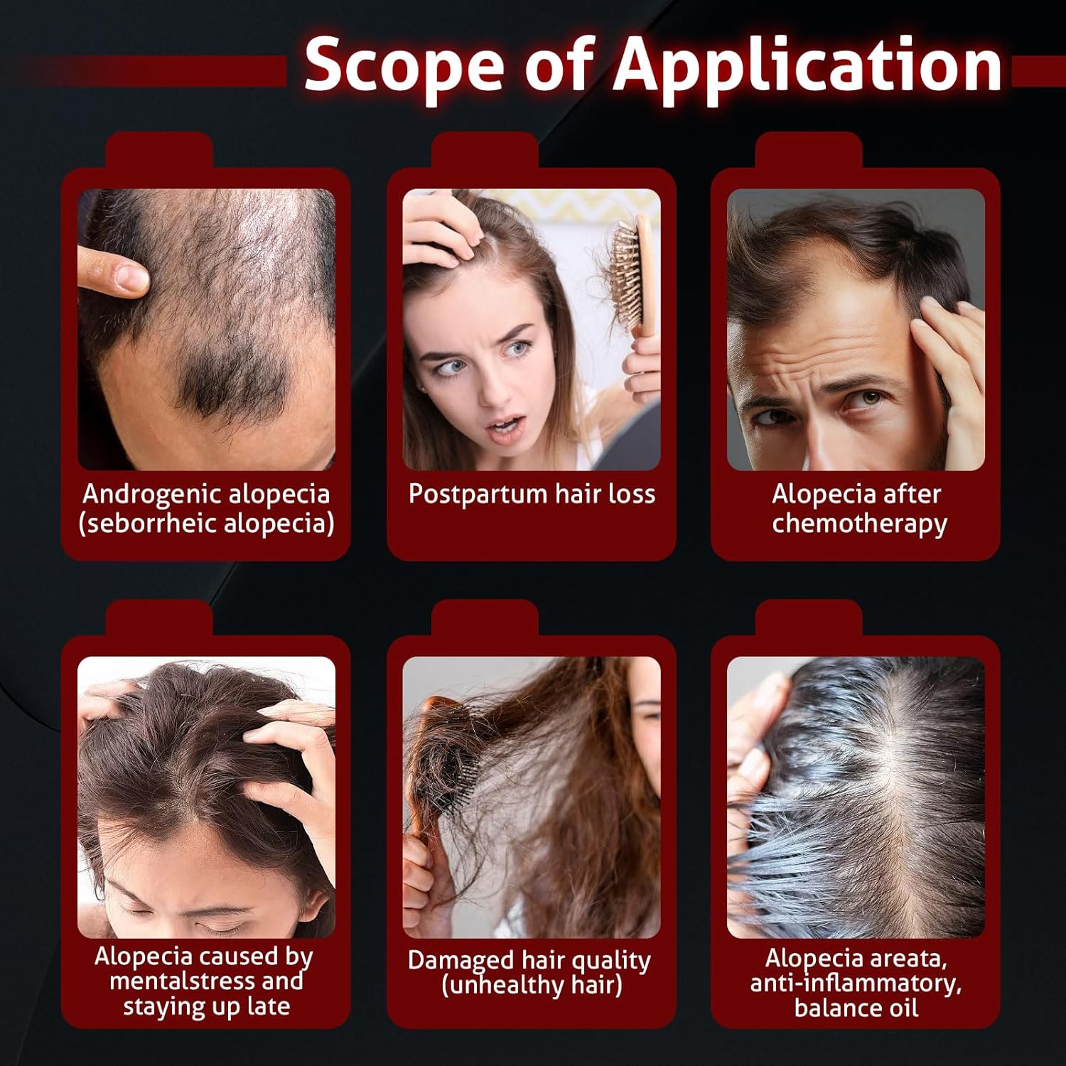 Wireless Laser Cap for Hair Growth, Red Light Therapy for Hair Growth, Laser Hair Growth Cap,  Strengthen Hair Roots, Scalp Treatment to Stop Hair Loss and Regrows Thinning Hair, Hair Loss Treatment for Men and Women
