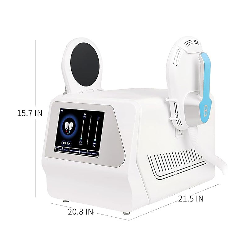 2 Handles Emsculpting Neo Machine with RF, Emsculpt Body Sculpting Machine, Ems Sculpting Muscle Strengthen Body Shaping Machine for Abdomen Thigh Buttock Upper Arm