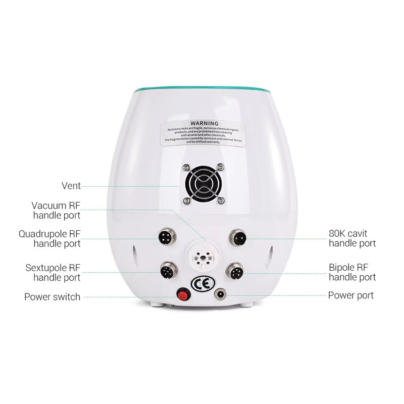 Portable 5in1 Cavitation 80K Cavit Body Slimming Weight Loss Machine Vacuum RF Fat Reduce Skin Tigthening Lipo Burning Body Shaping Beauty Equipment