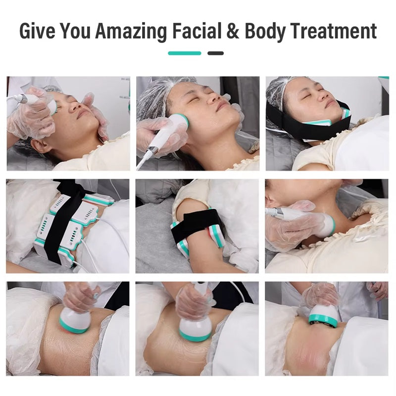 Portable 6in1 Cavitation 80k Ultrasound Cavit Body Slimming Weight Loss Machine Vacuum RF Lipolaser Body Shaping Skin Tightening Lipo Burning Fat Reduce Beauty Equipment