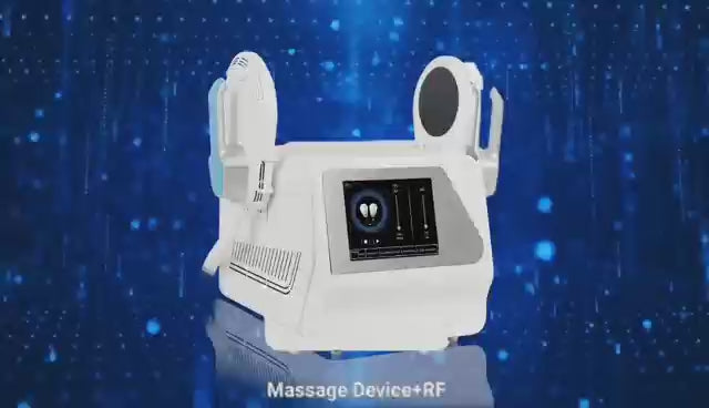 2 Handles Emsculpting Neo Machine with RF, Emsculpt Body Sculpting Machine, Ems Sculpting Muscle Strengthen Body Shaping Machine for Abdomen Thigh Buttock Upper Arm