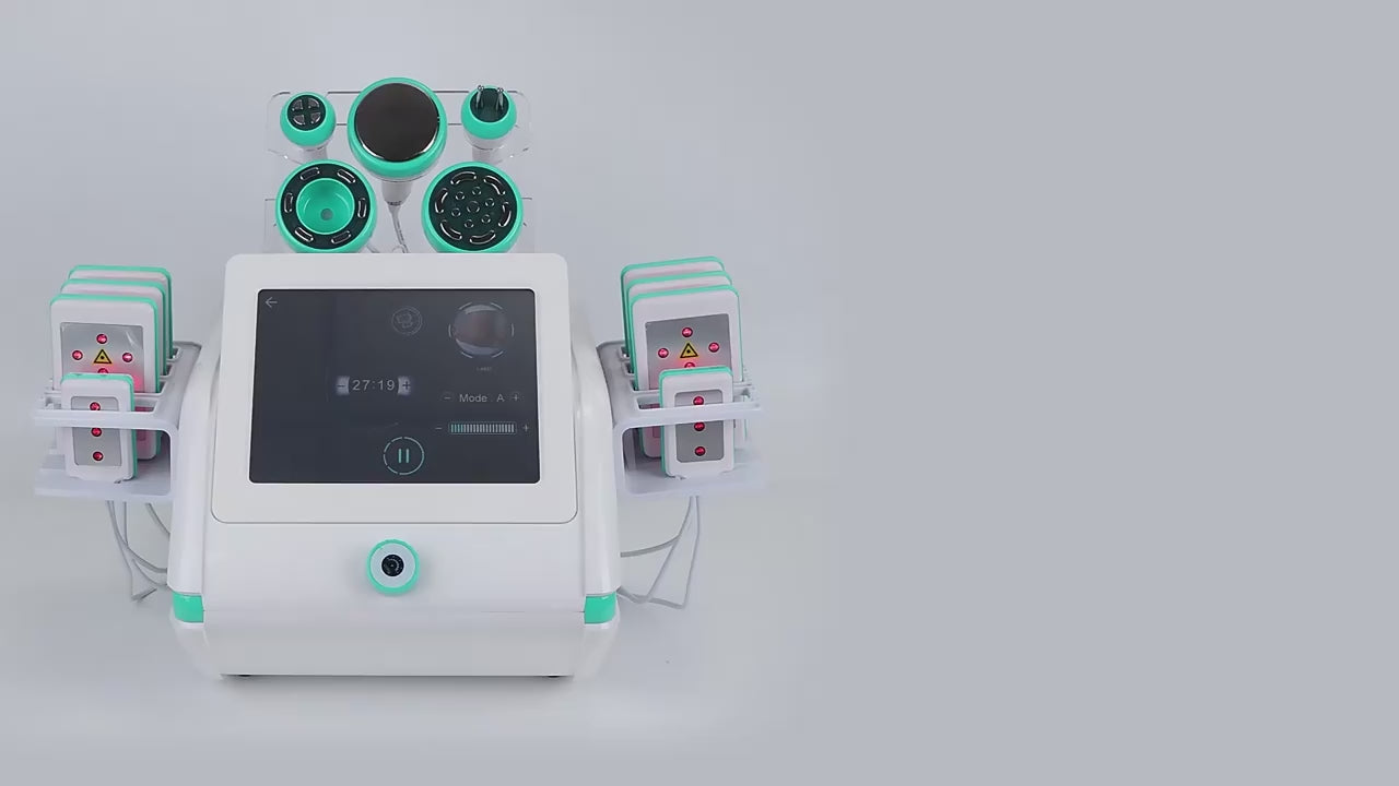 Portable 6in1 Cavitation 80k Ultrasound Cavit Body Slimming Weight Loss Machine Vacuum RF Lipolaser Body Shaping Skin Tightening Lipo Burning Fat Reduce Beauty Equipment