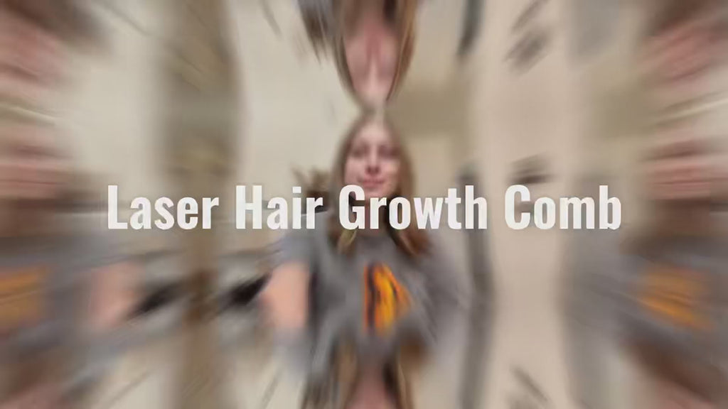 Laser Hair Growth Comb - Laser Light Therapy for Hair Growth, Handheld Scalp Laser Device for Thicker, Healthier Hair, Medical Grade Hair Loss Treatment Regrows Fuller and Thickness, Stimulates Growth for Men & Women