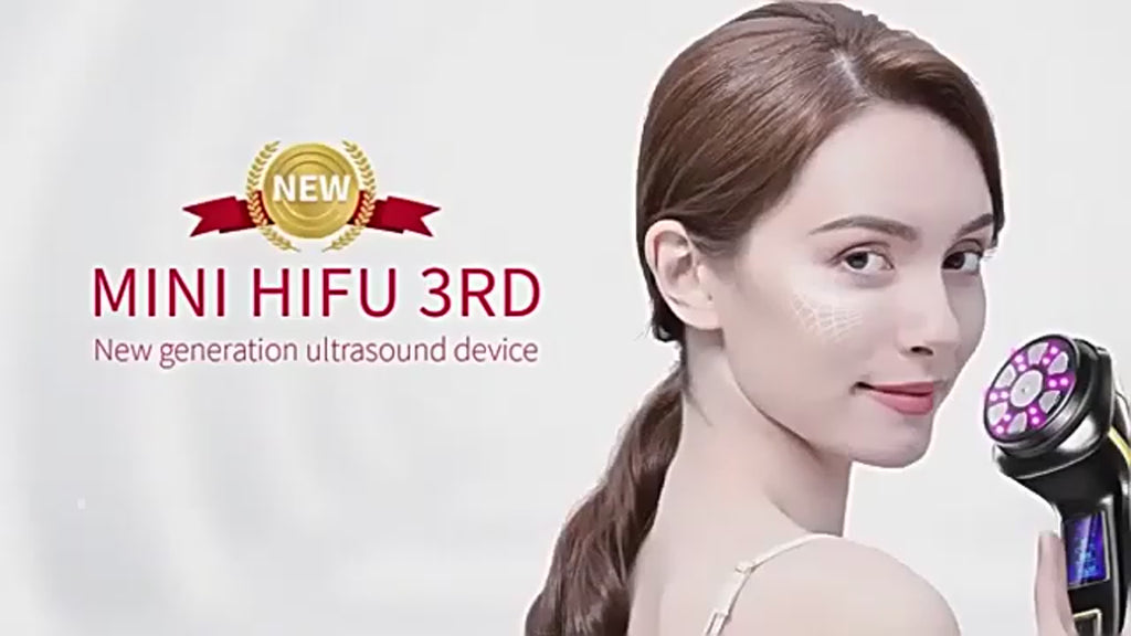4 in 1 Mini Hifu Beauty Machine Home Use Skin Care Device for Reduce Wrinkles, Skin Tightening Lifting, Skin Firming Rejuvenation Brightening Beauty Instrument